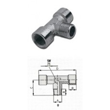 GAV 1252/2 255/2 Переходник тройник T-FMF 1/4 (блистер)