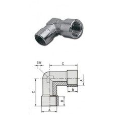 GAV 1249/1 260/1 Переходник уголок L-FF 1/8