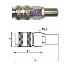 GAV UNI-B2 бс Переходник для шланга 8х12