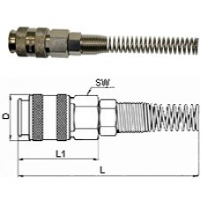 GAV UNI-D5 бс Переходник для шланга 8х12