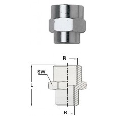 GAV 1226/3 Переходник цилиндрические муфта F1/8хF3/8