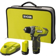 Аккумуляторная дрель-шуруповерт Ryobi 3001802(R12DD-LL13S)