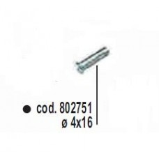 Blueweld 802751 Комплект метизов AI M 4x16 100 шт.